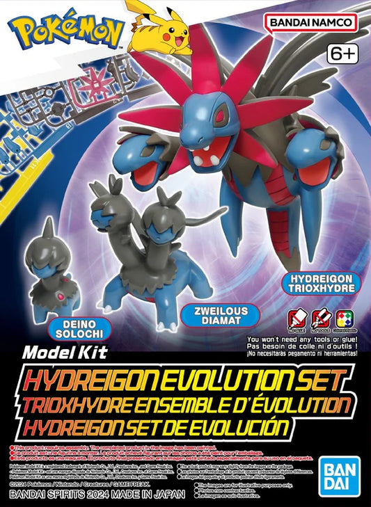 BANDAI HOBBY Pokémon Model Kit HYDREIGON EVOLUTION SET