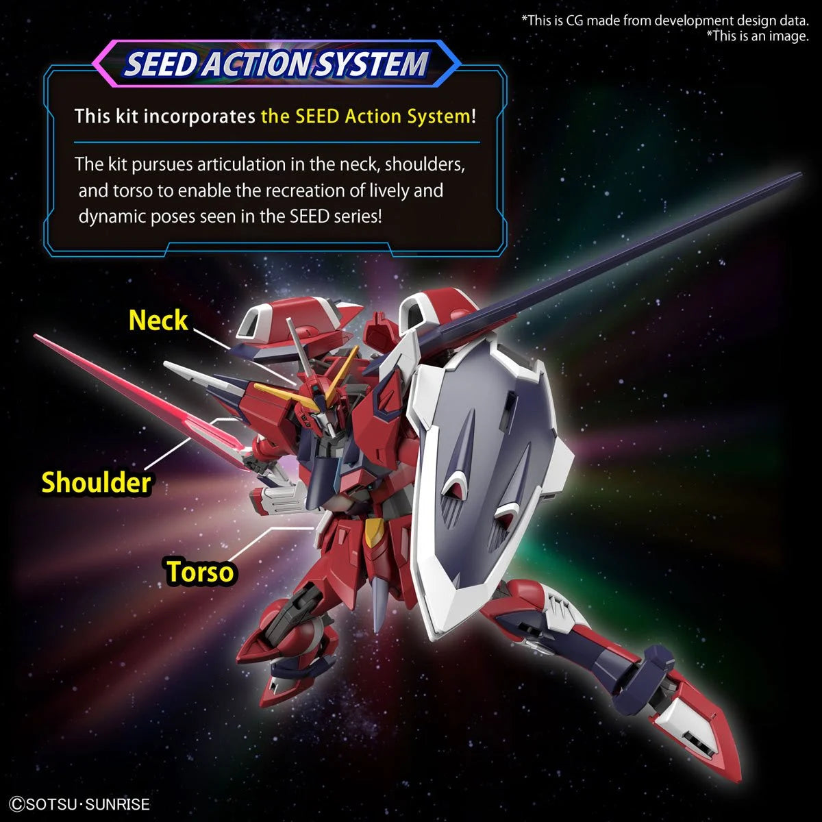 Bandai HG Mobile Suit Gundam Seed Freedom Movie Immortal Justice Gundam High Grade 1:144 Scale Model Kit