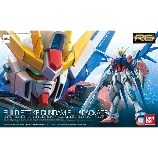 BANDAI Hobby RG 1/144 Build Strike Gundam Full Package