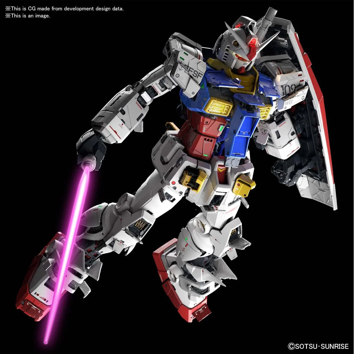 Bandai PG Mobile Suit Gundam RX-78-2 Gundam Perfect Grade Unleashed 1:60 Scale Model Kit