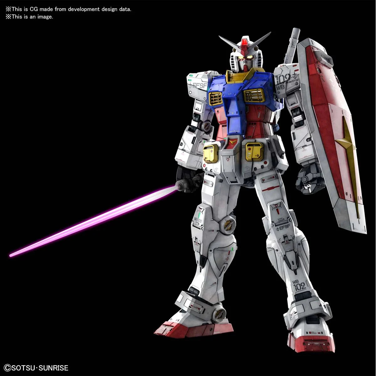 Bandai PG Mobile Suit Gundam RX-78-2 Gundam Perfect Grade Unleashed 1:60 Scale Model Kit