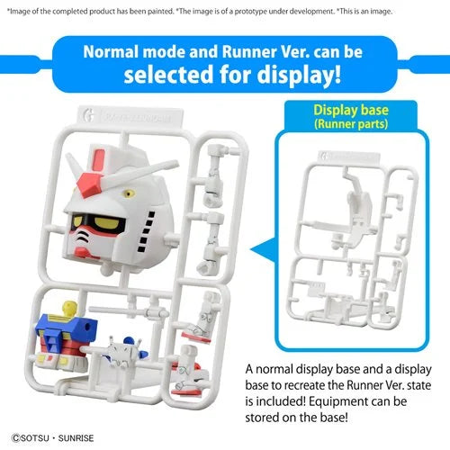 Bandai Mobile Suit Gundam Gunpla-kun DX 1:1 Scale Model Kit with Runner Version Recreation Parts