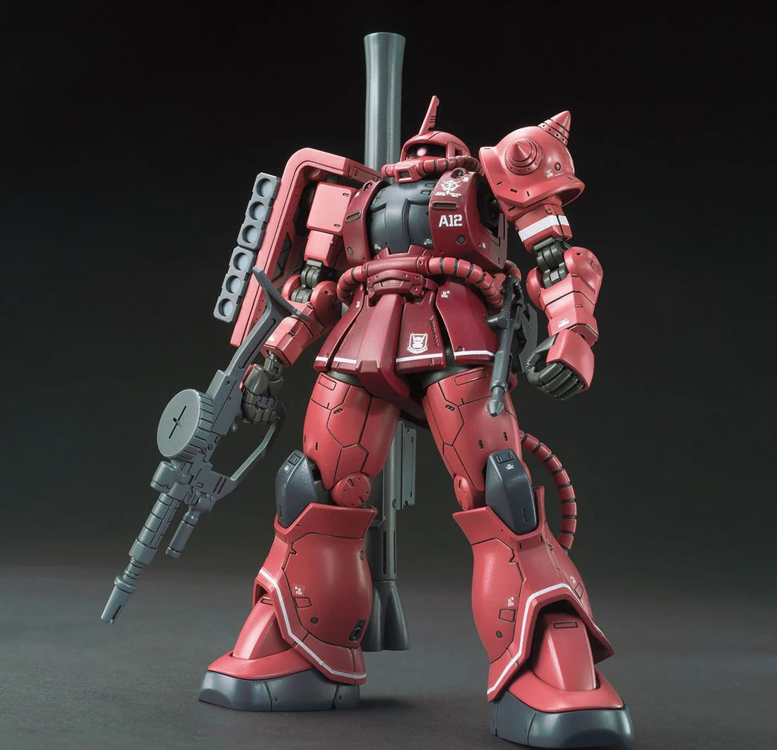 Bandai HG Gundam The Origin MS-06S Zaku II Principality of Zeon Char Aznable's Mobile Suit Red Comet Ver HG 1:144 Scale Model Kit