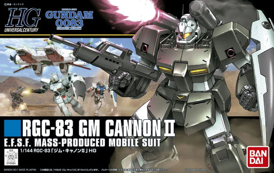 Bandai HG Gundam 1/144 HGUC #125 0083 Stardust Memory RGC-83 GM Cannon II Model Kit