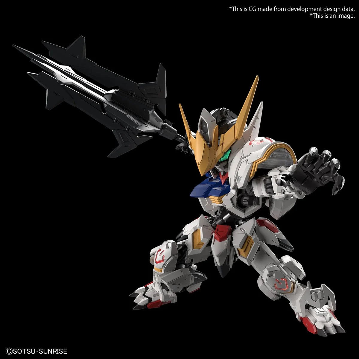 Bandai MGSD Mobile Suit Gundam: Iron-Blooded Orphans Gundam Barbatos Master Grade SD MGSD Model Kit