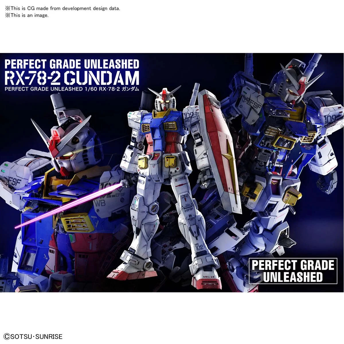 Bandai PG Mobile Suit Gundam RX-78-2 Gundam Perfect Grade Unleashed 1:60 Scale Model Kit