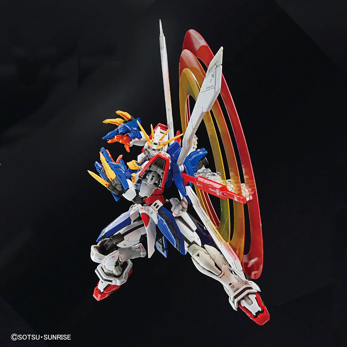 Bandai Gundam 1/144 RG #37 G Gundam GF13-017NJII God Gundam (Burning Gundam) Model Kit