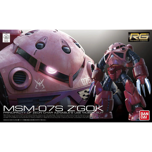 Bandai RG 1/144 MSM-07S Char"s Custom Z'Gok Model Kit