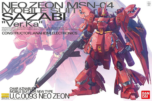 Bandai MG Mobile Bandai Gundam: Char's Counterattack MSN-04 Sazabi Ver. Ka Master Grade 1:100 Scale Model Kit