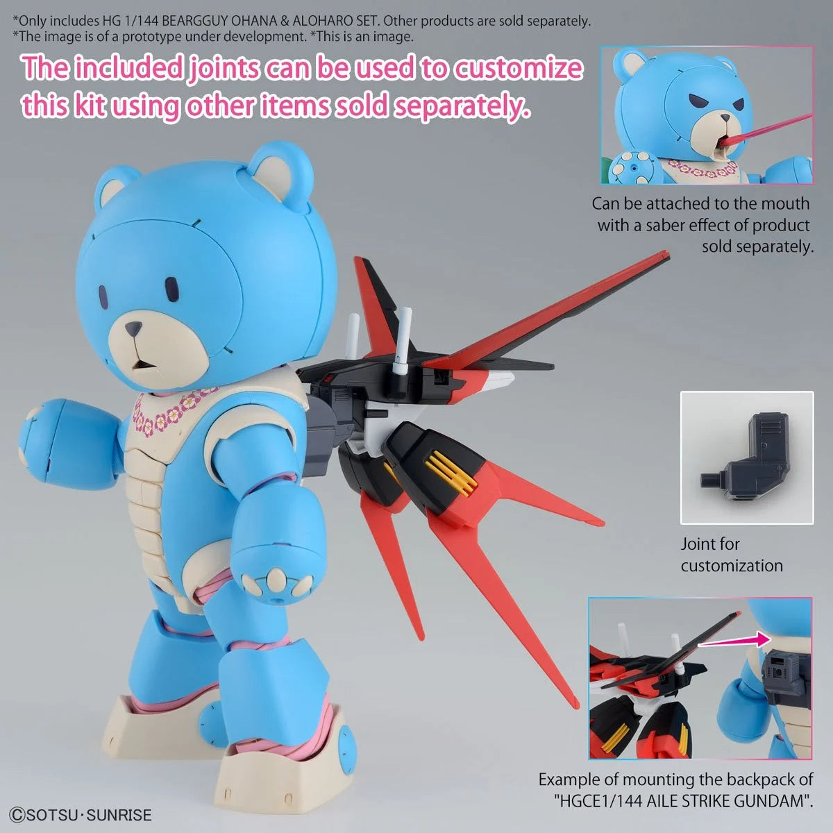 Bandai HG Gundam Build Metaverse Beargguy Ohana and AloHalo High Grade 1:144 Scale Model Kit Set