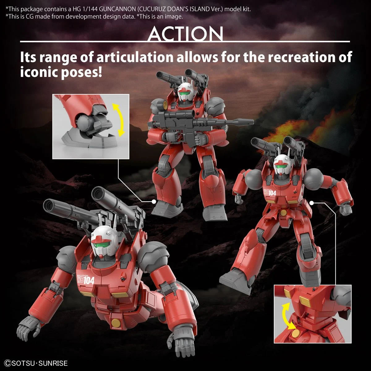 Bandai HG Mobile Suit Gundam: Cucuruz Doan's Island Guncannon High Grade 1:144 Scale Model Kit