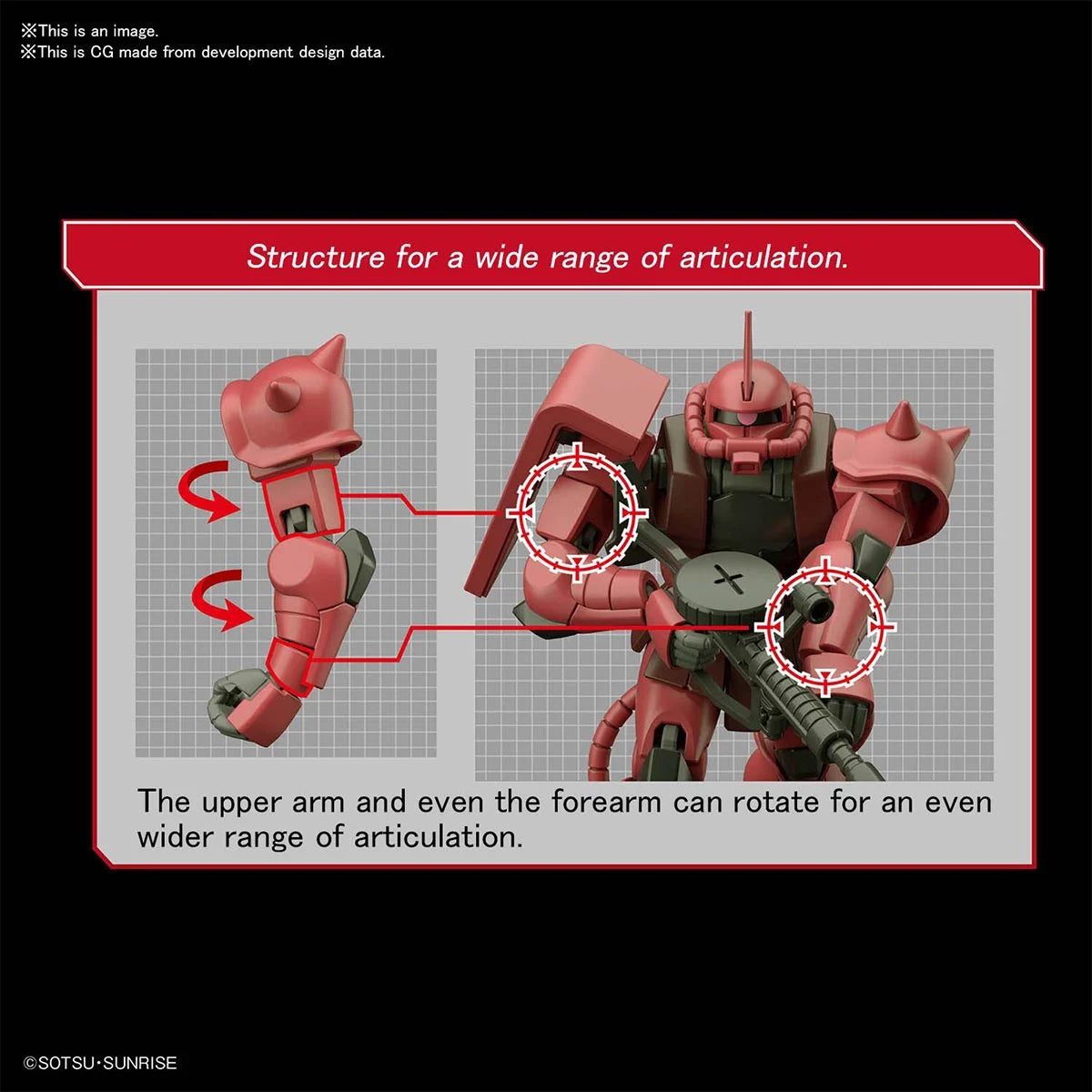 Bandai HG Mobile Suit Gundam #234 MS-06S Zaku II HGUC 1:144 Scale Model Kit