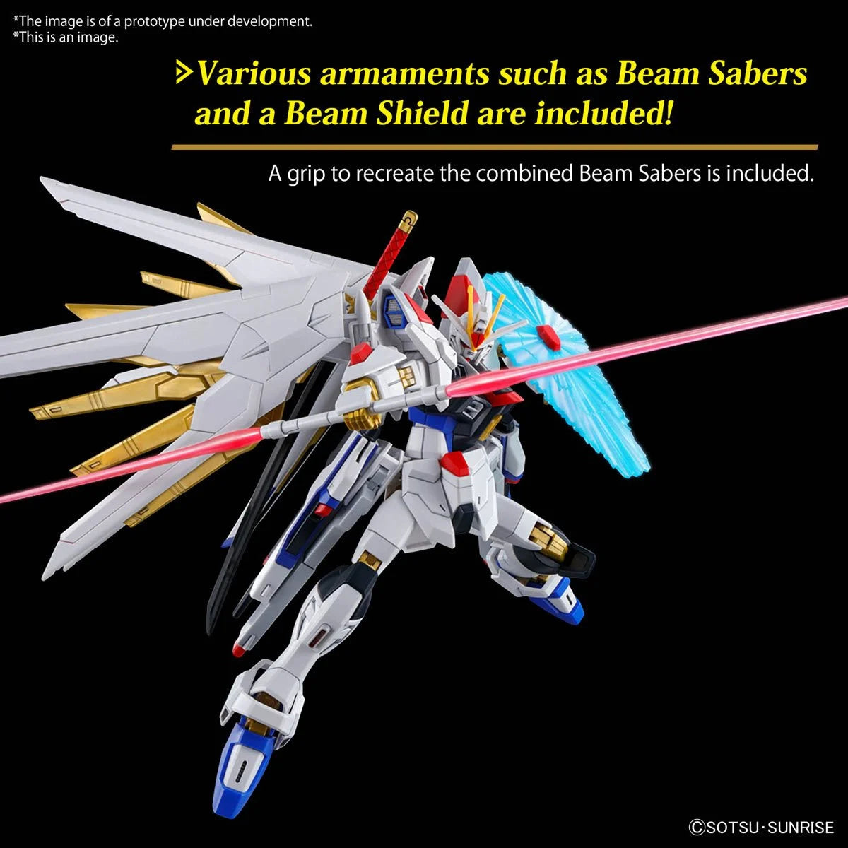 Bandai HG Mobile Suit Gundam Seed Freedom Mighty Strike Freedom Gundam High Grade 1:144 Scale Model Kit