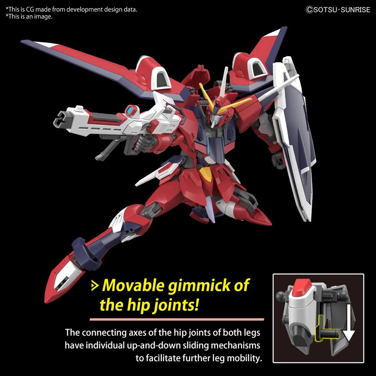 Bandai HG Mobile Suit Gundam Seed Freedom Movie Immortal Justice Gundam High Grade 1:144 Scale Model Kit