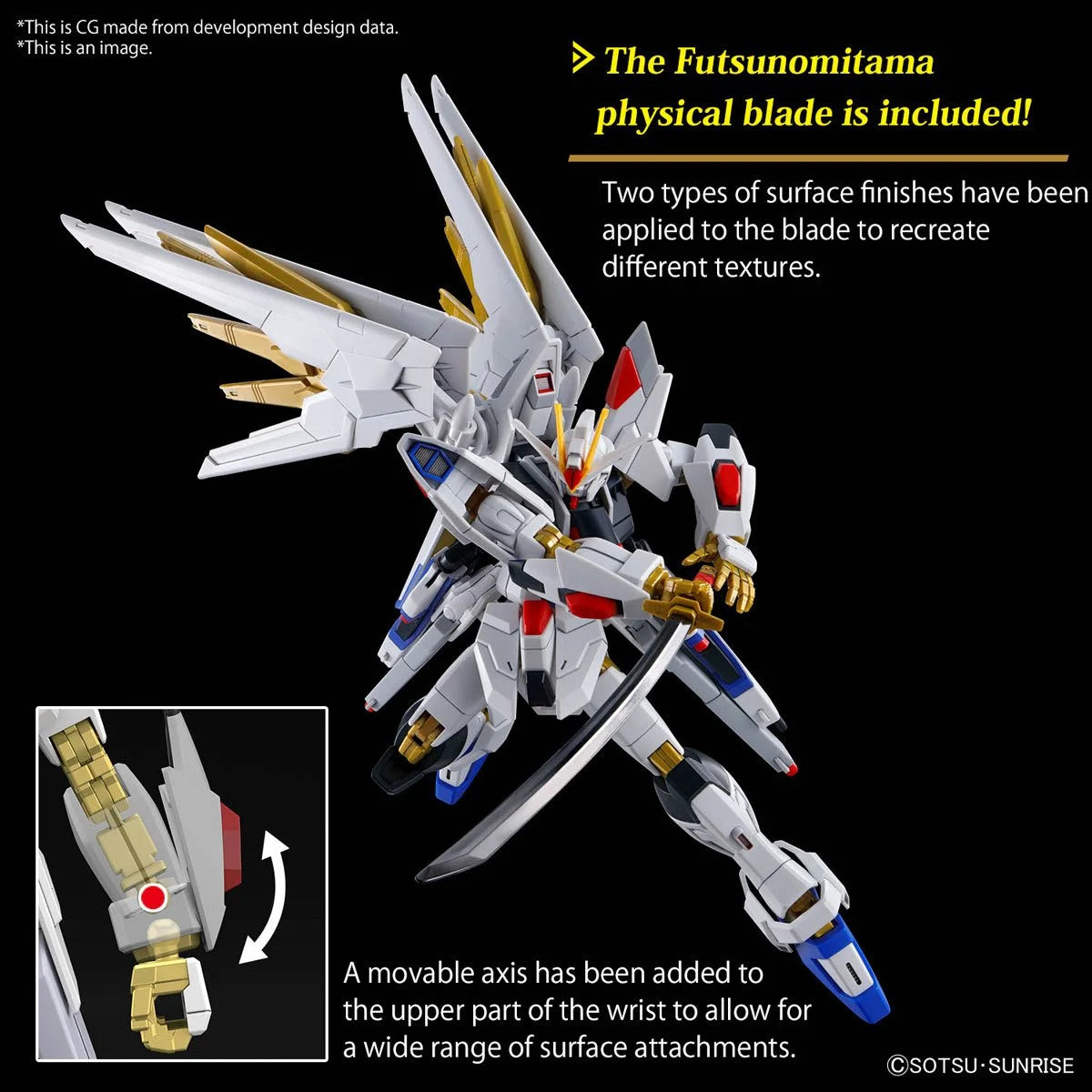 Bandai HG Mobile Suit Gundam Seed Freedom Mighty Strike Freedom Gundam High Grade 1:144 Scale Model Kit